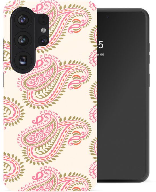Selencia Hoesje - Geschikt voor Samsung Galaxy S26 Ultra - Backcover met Magnetische Ring - Paisley Blush