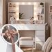 CLP Pretty Kaptafel met Hollywoodspiegel - Blanc