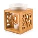 Pajoma Bamboe/Keramische geurlamp "Patroon", L 12 x B 12,2 x H 12 cm