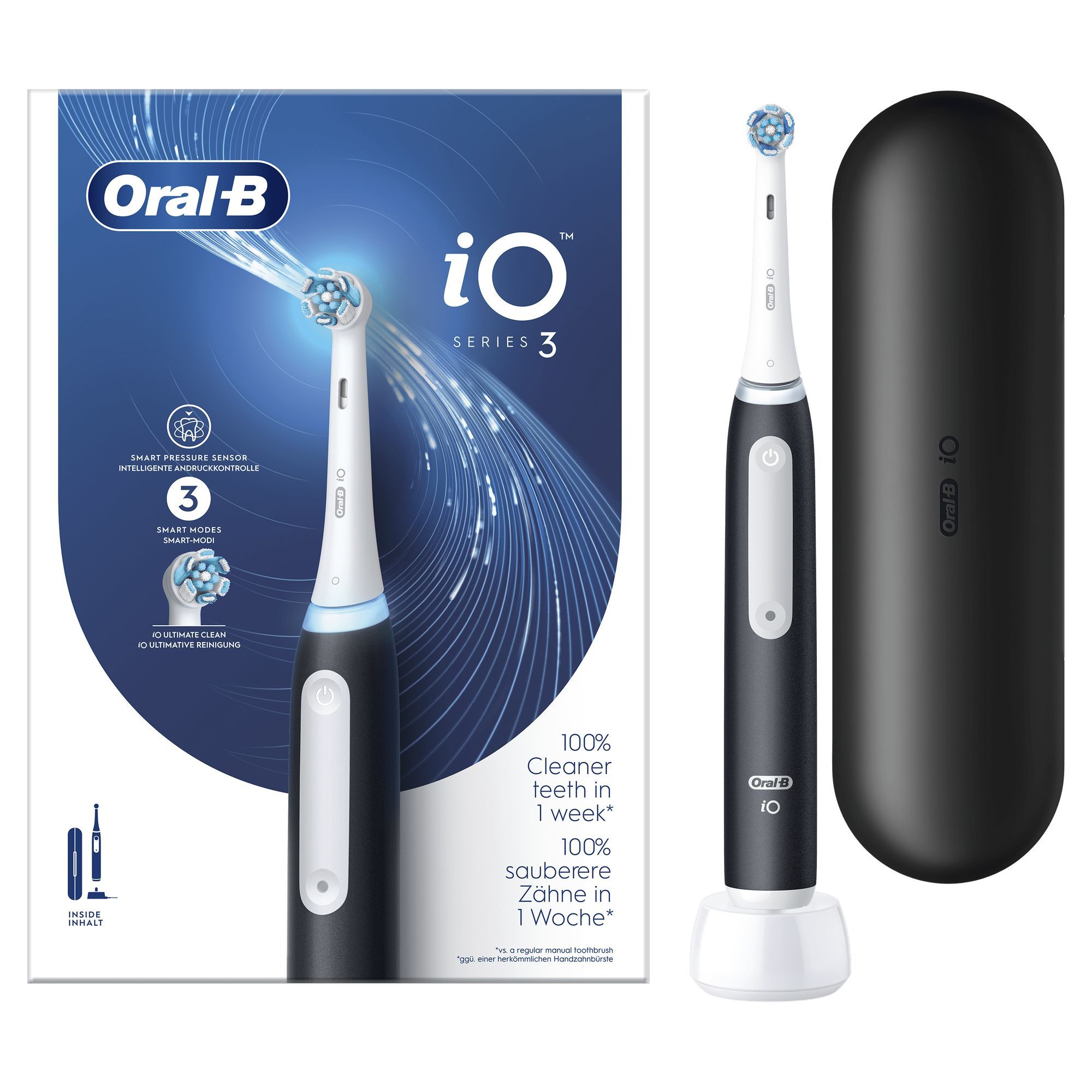 Oral-B iO Series 3 Elektrische tandenborstel - Zwart, Wit