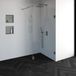 Saniclass Create douche 100x200cm sans profil avec paroi latérale de 40cm avec anti-calcaire et verre de sécurité 8mm acier inoxydable brossé 4JC2-100/40g