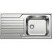 BLANCO DINAS XL 6 S Spoelbak, 1000x500 mm, met afvoerbediening, geborsteld rvs
