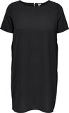 ONLY CARMAKOMA CARLUX SS TUNIC DRESS WVN NOOS Dames Jurk - Zwart - Maat 50