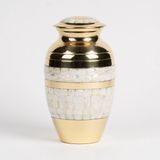 Urn Store Messing Urn Groot 3 liter Goudkleurig met Parelmoerinleg