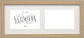Deknudt Frames S66KD2 fotolijst voor 2 foto's, horizontaal, 10 x 15 cm, naturel