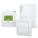 Draadloze EB71332-2R Draadloze kamerthermostaatset, verwarmings- en lichtbesturing met ontvanger, thermostaat en radioknop, energiebesparend met weekprogramma, bescherming tegen
