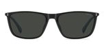 Polaroid Lunettes de soleil pour homme Noir Gris 59mm Polarisé