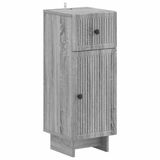 vidaXL Badkamer Opbergkast EDE Grijs Sonoma 30 x 31 x 80 cm