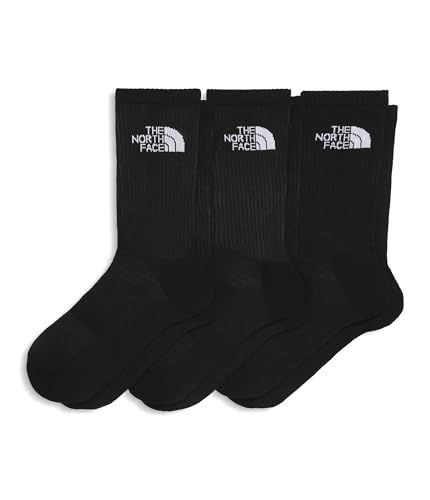 The North Face Multi Sport Cush Crew Sock 3P - Unisex - Shoe Size 39-42 - Black