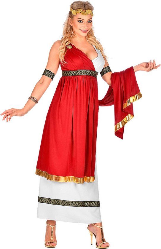 Widmann Griekse & Romeinse Oudheid Kostuum Romeinse Keizerin Cornelia Cunicula Vrouw S - Carnaval Verkleedkleding
