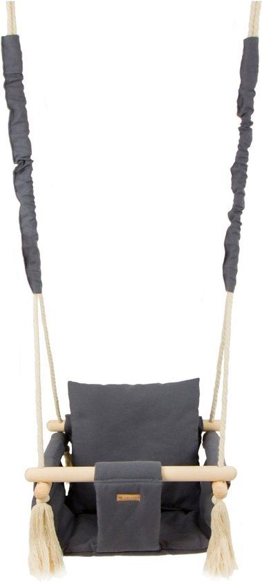 Baby Swing - Grey - Wooden - Up to 20 kg - 10 Months+