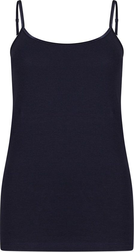 WE Fashion Dames organic cotton singlet Dark blue L