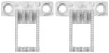 OEM Icecat Transportwagen voor naaimachines, ijzer, 2 stuks, reserveonderdeel