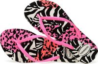 Havaianas Slim Animals Meisjes Slippers - White/Shocking Pink - Maat 27/28