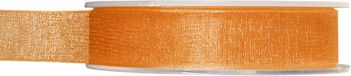 Merkloos / Sans marque Organza sierlint - oranje - 15 mm x 20 meter - Hobby decoratie lint - Cadeaulint
