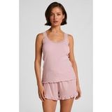 Hunkemöller Jersey broek met ruches Roze