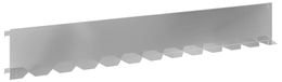 vidaXL Bordure de pelouse 20 pièces, 102 x 15 x 4 cm, acier, argent