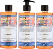 Claudius Cosmetics B.V. Douchegel Sweet Orange & Cedarwood 500 ml - set van 3 stuks - met gratis pomp - Showergel