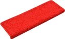 vidaXL Tapis d'escalier rouges - 15 pièces