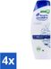 Head & Shoulders Anti-roos Shampoo – Klassiek – 400 ml - Voordeelverpakking - 4 stuks