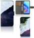 B2Ctelecom OPPO A76 | A96 Book Case Sea in Space