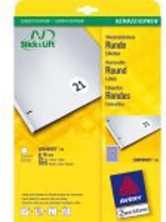 Avery Labels White Ø 10mm 25