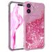EAZY CASE - Coque à paillettes - Compatible avec iPhone 16 Plus - Rose
