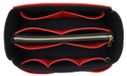 Elzusha – Sac fourre-tout noir/rouge pour sacs à main