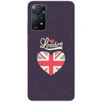 1001 coques Xiaomi Bedrukt siliconen hoesje compatibel met Xiaomi Redmi Note 11 Pro Plus 5G I love London