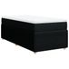 vidaXL Boxspringbed met matras, noir, 140x200 cm, tissu
