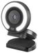 Webcam Full HD 1920 x 1080 - optique 90° - Anneau lumineux - Microphone - Noir