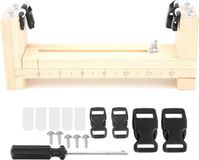 Merkloos Armband Jig Paracord | Armband Maken Tool met Houten Frame | Outdoor Breien Tool | Hout