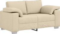vidaXL Loveseat Crème Stof 160 cm