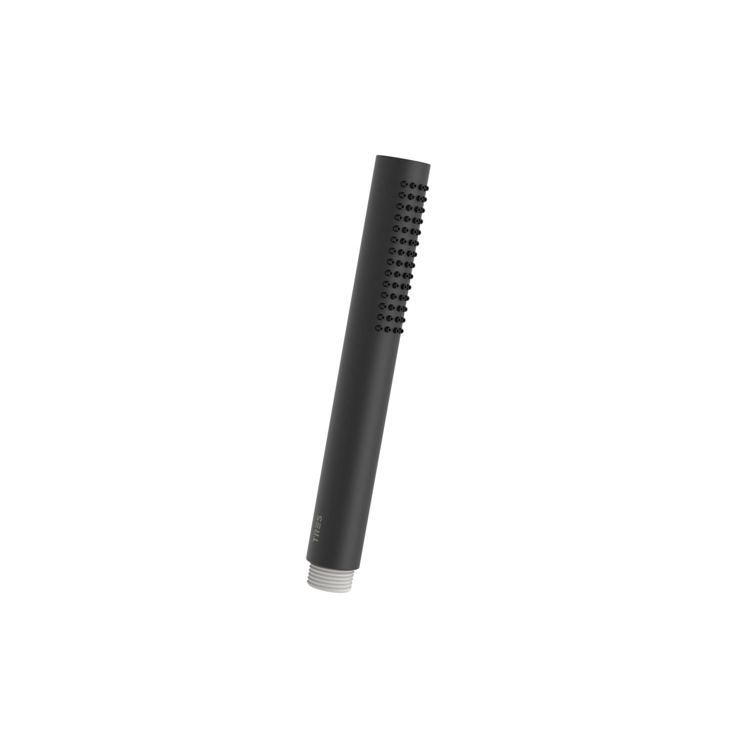 Tres Handdouche antikalk rond mat zwart ø2.5x19.8 cm