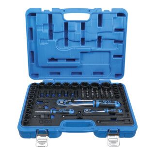 BGS Power Doppenset Zeskant 6,3 mm (1/4 inch) + 12,5 mm (1/2 inch) 69-delig