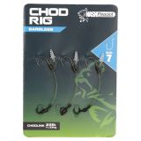 Nash Set van 6 haken TT chod rig barbless