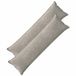 vidaXL Kussensloop 2 st houten lichtgrijs 40 x 145 cm chenille stof