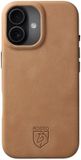 Rosso Elite Hoesje Geschikt voor Apple iPhone 17 | Compatibel met MagSafe / Qi2 | Echt Leer Back Cover | Beschermhoes | Lichtbruin