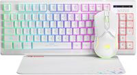 Marvo CM310-WH Toetsenbord Inclusief Muis Gamen USB QWERTY Engels Wit
