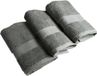 Casilin Royal Touch - Set de serviettes - 3 pièces - 40x70 cm - Vert Eucalyptus - 540 g/m² - Coton