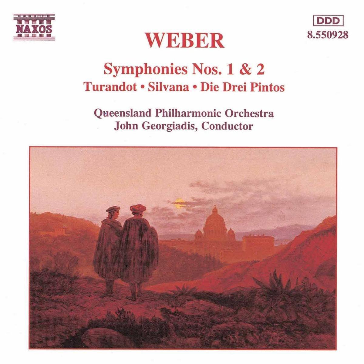 OUTHERE Weber Carl Maria Von: Sinfonie Nr 1-2 - Turandot - Silvana - I 3 Pinto