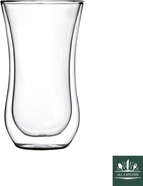 Stölzle Lausitz Dubbelwandig Koffie/Theeglas - 330ml - Set van 2