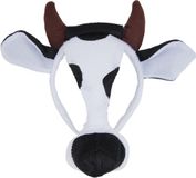Bristol Novelty Unisex Adults Cow Mask (White/Black)