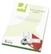 Q-Connect KF26056 multifunctionele etiketten, 199,6 x 143,5 mm, 2 stuks per A4-vel, wit, 100 stuks