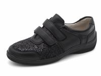 Waldläufer OrthoTritt Dames Klittenbandschoen - 312H01-323-001 Zwart - Wijdte H - Maat 5½ (38.5)