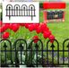 PLASTICFORTE 4x stuks flexibele graskant/tuin rand/kantopsluiting hekjes delen van 57.5 cm donkergrijs - 32 cm hoog incl pinnen