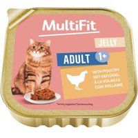 MultiFit MultiFit nat kattenvoer Adult, in gelei, Gevogelte 16x100 g
