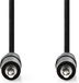 Nedis Câble audio stéréo - 3,5 mm mâle - 3,5 mm mâle - nickelé - 3,00 m - Rond - Noir