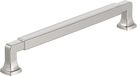 Amerock Stature 7-9/16 inch (192mm) Center-to-Center Satin Nickel Cabinet Pull, BP55510G10