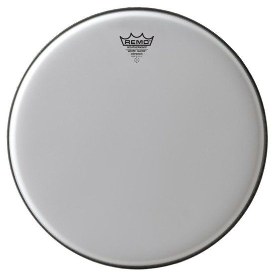 Remo BE-0810-WS Emperor 10 inch White Suede drumvel